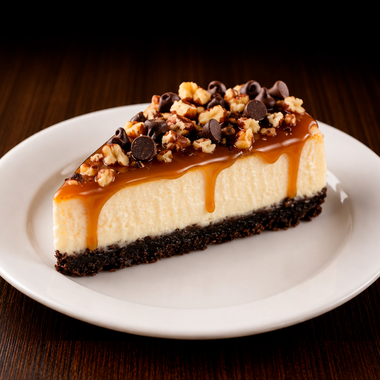 Cheesecake con chispas de chocolate